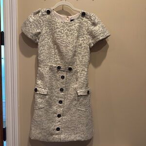 Anthropologie MOULINETTE SOEURS cream and gold dress